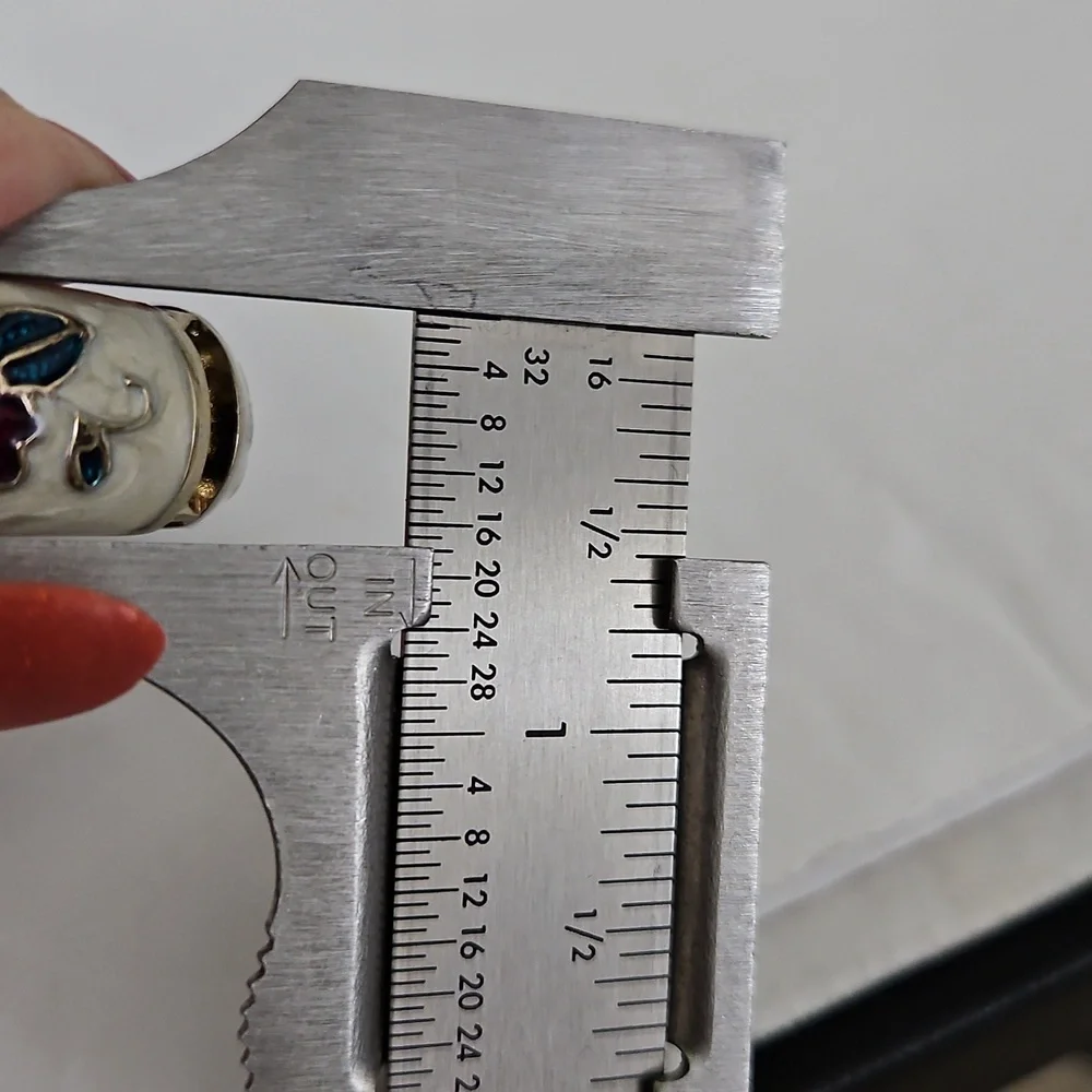 Cloisonne Hinged Bracelet - Picture 5 of 5
